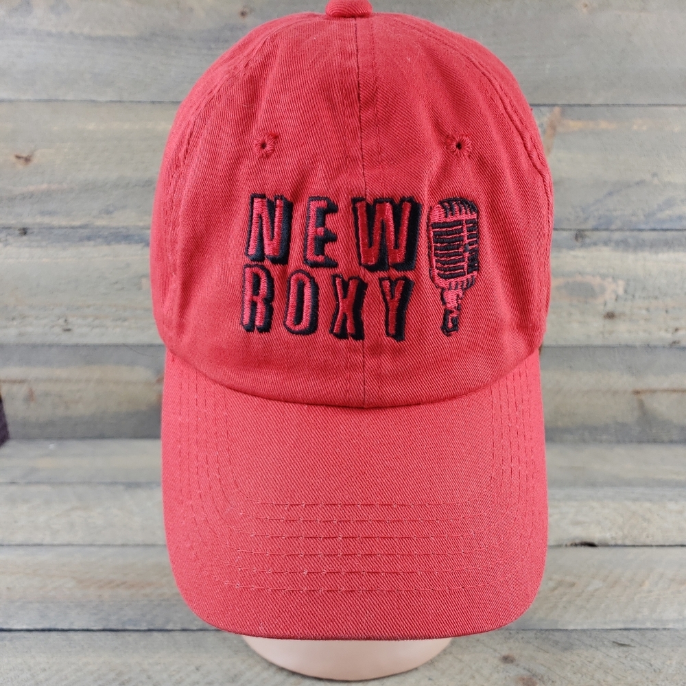 Vintage New Roxy Ball Cap Clarksdale Mississippi Red/Black Adjustable